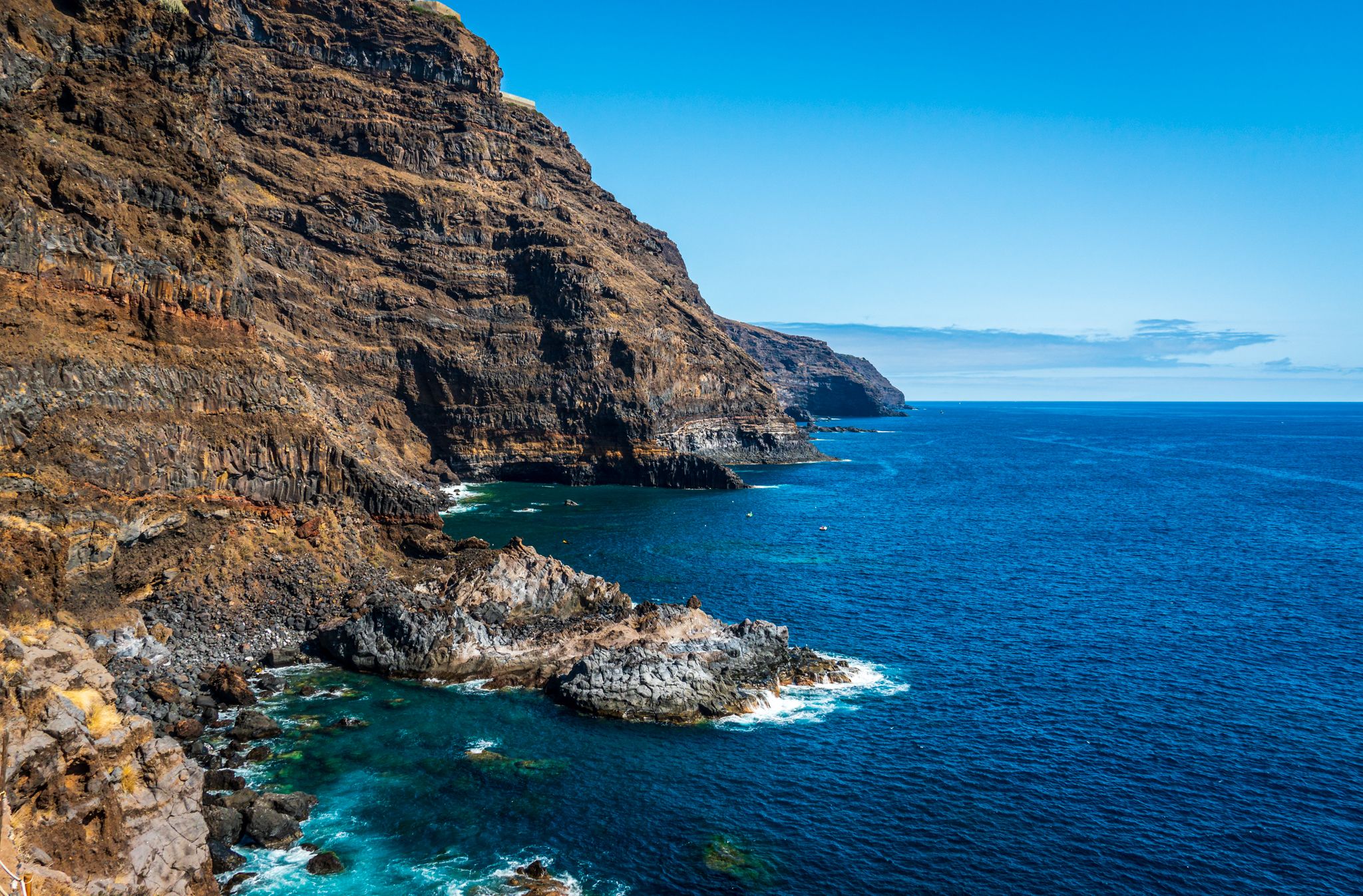 Cliffs outside Poris de Cancelaria, Spain