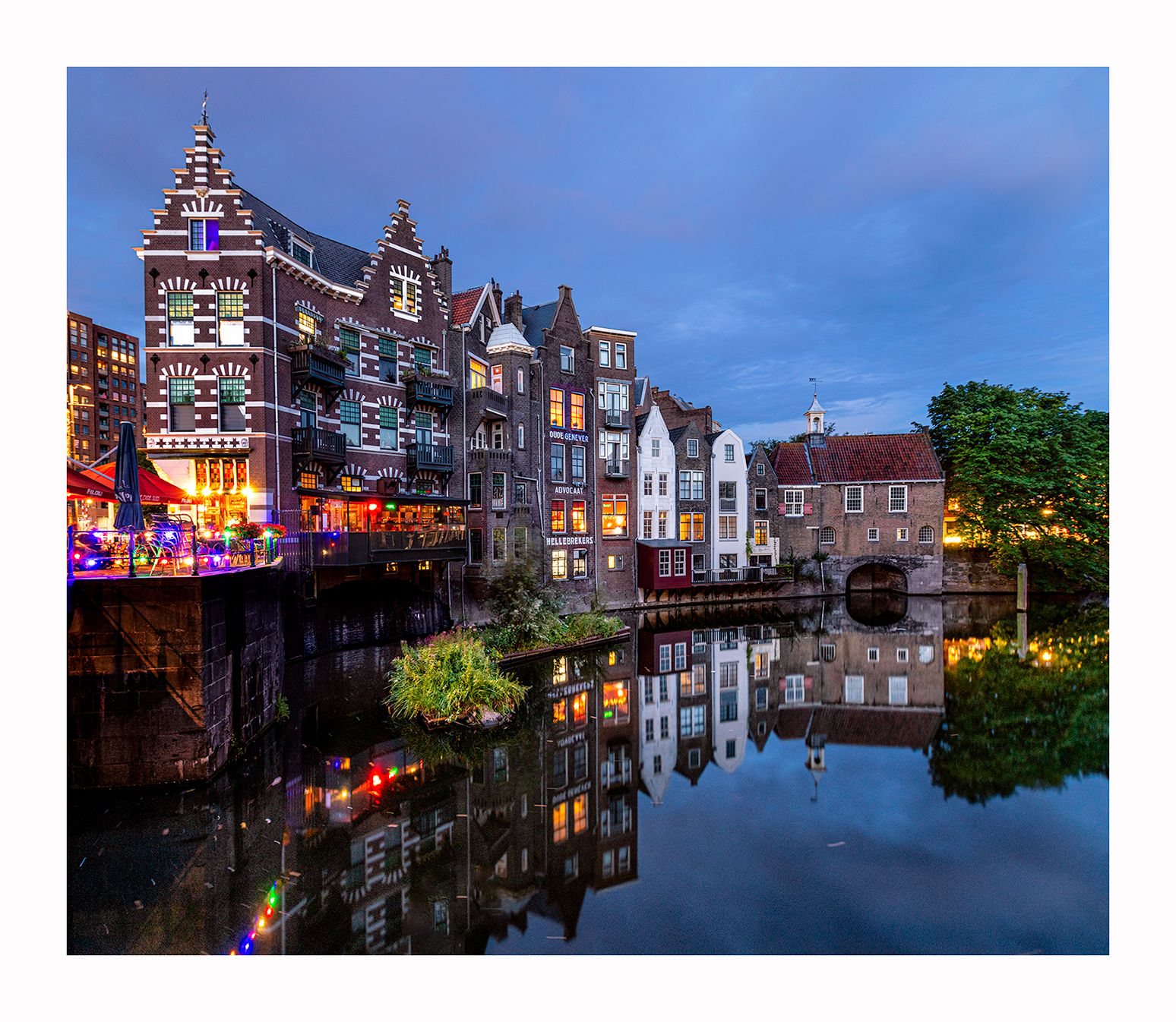 Delfshaven during Blue Hour, Netherlands
