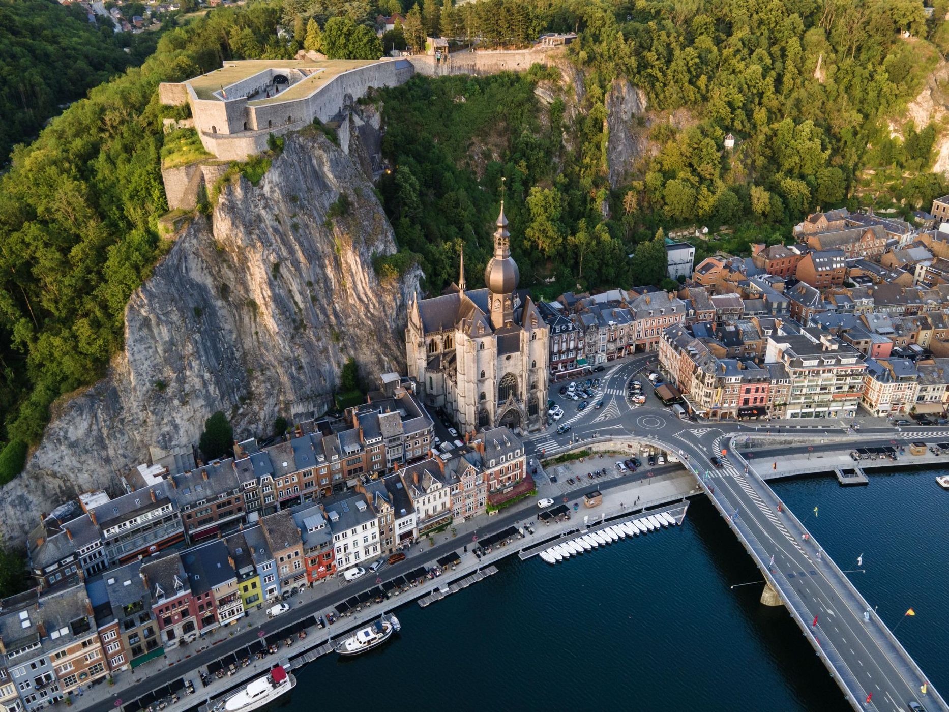 Dinant Arial View, Belgium