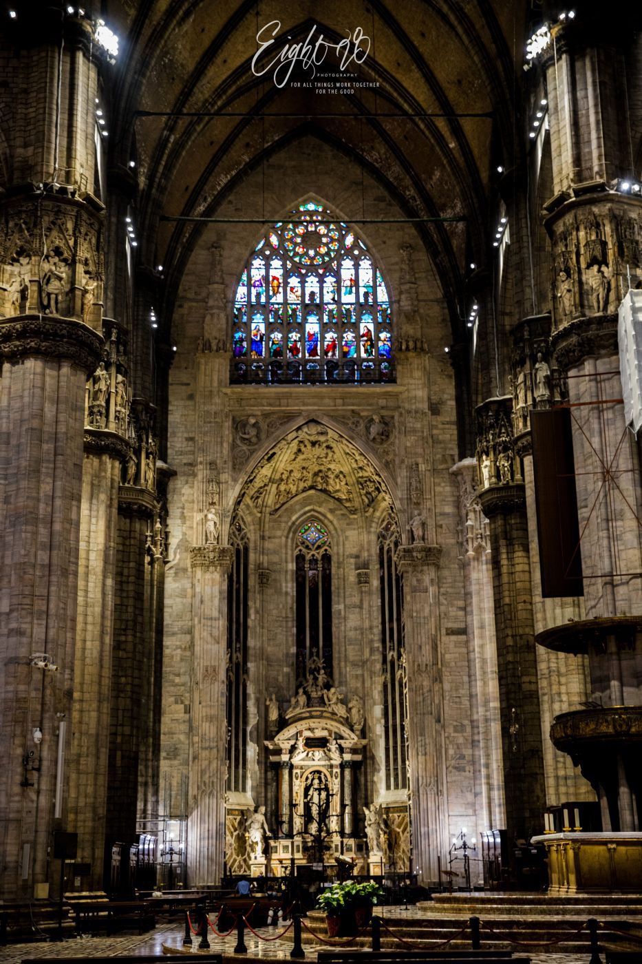 Milan Cathedral from the inside, Italy