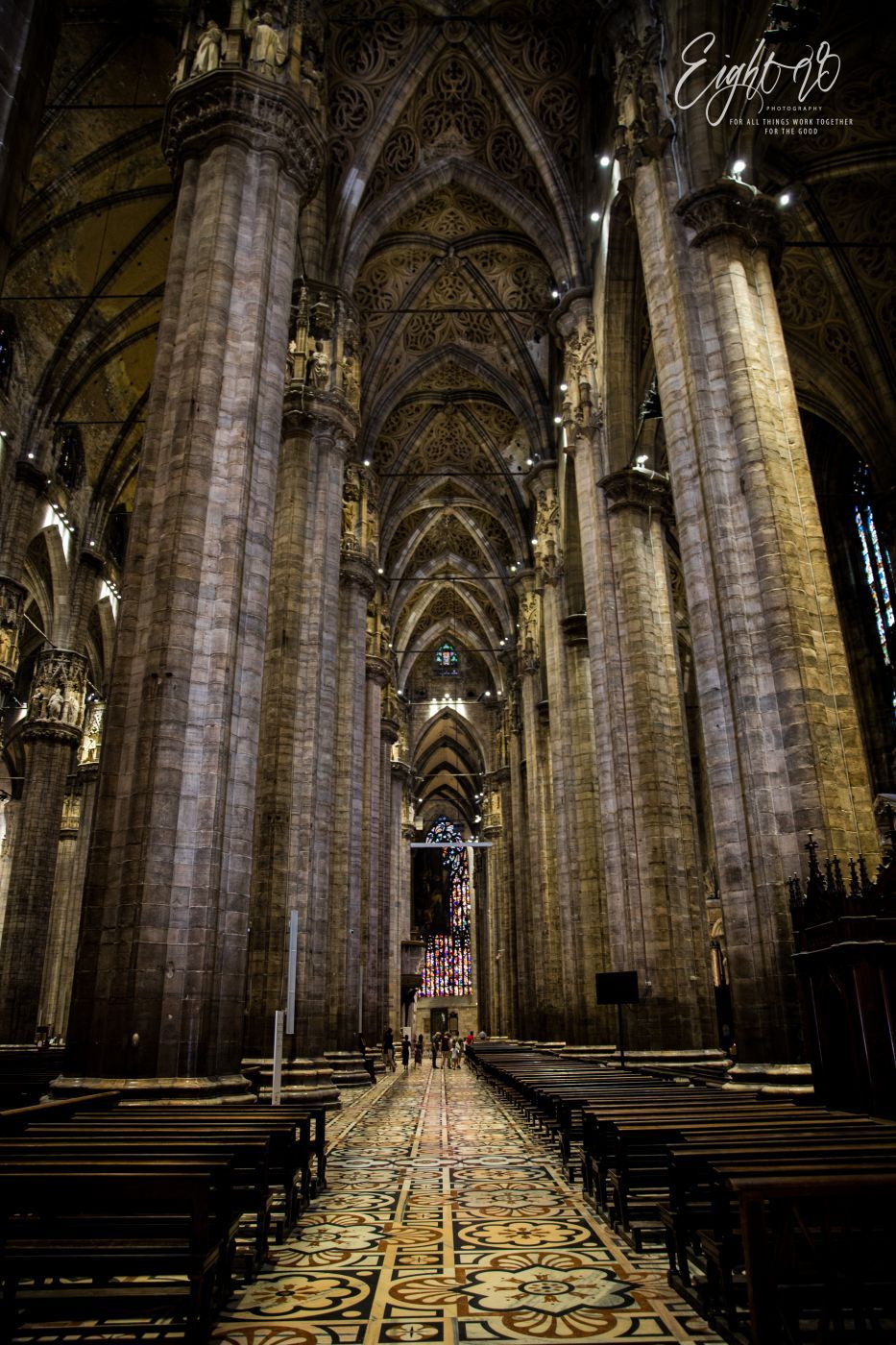 Milan Cathedral from the inside, Italy