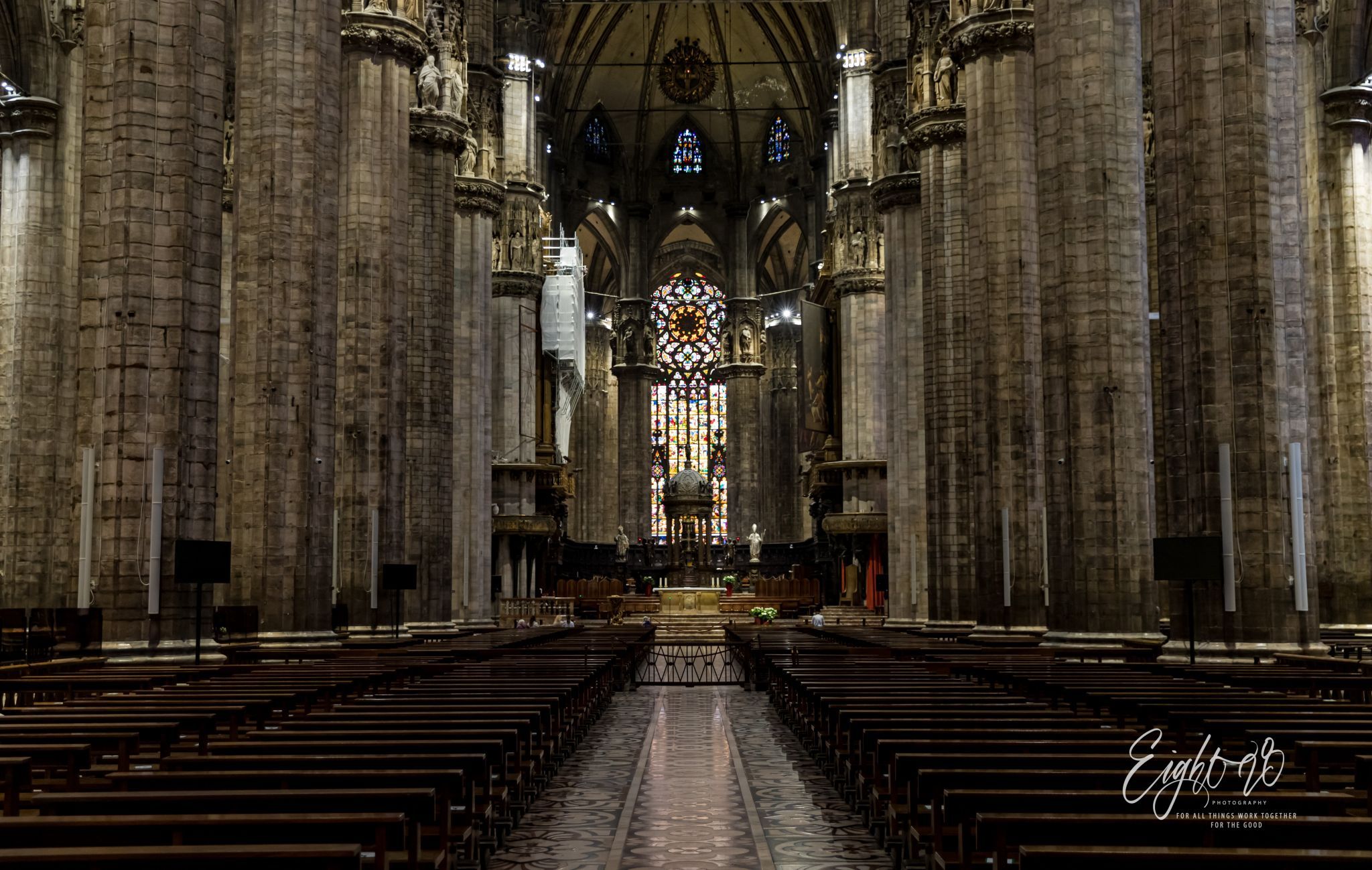 Milan Cathedral from the inside, Italy