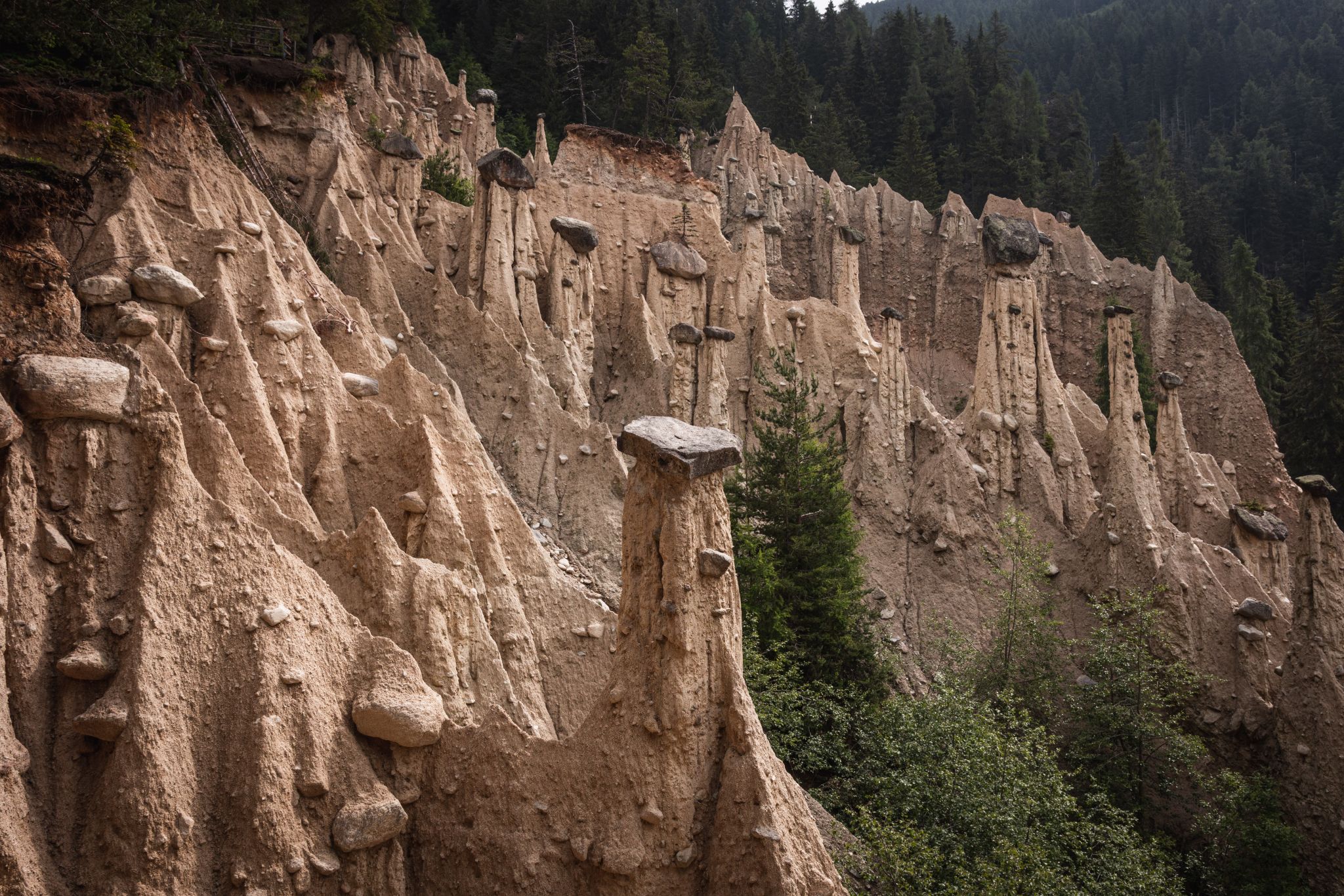 Earth Pyramids near Percha, Italy