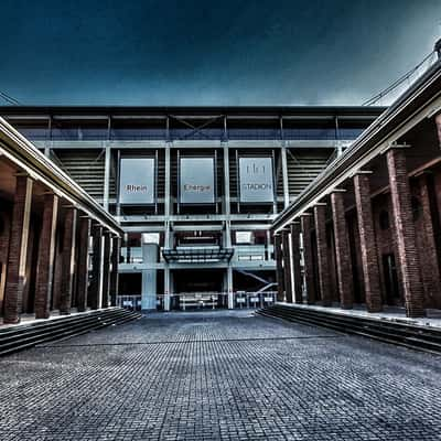 Entrance to the Rheinenergiestadion, Cologne, Germany