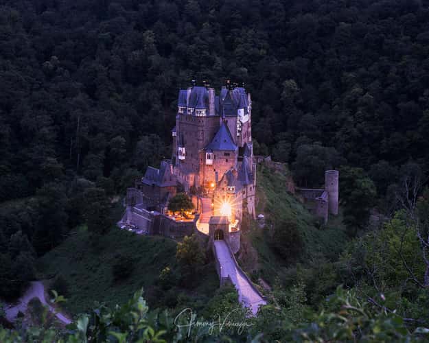 Upper view of Eltz Castle