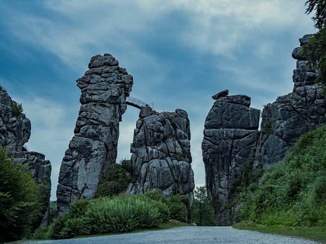South view of Externsteine
