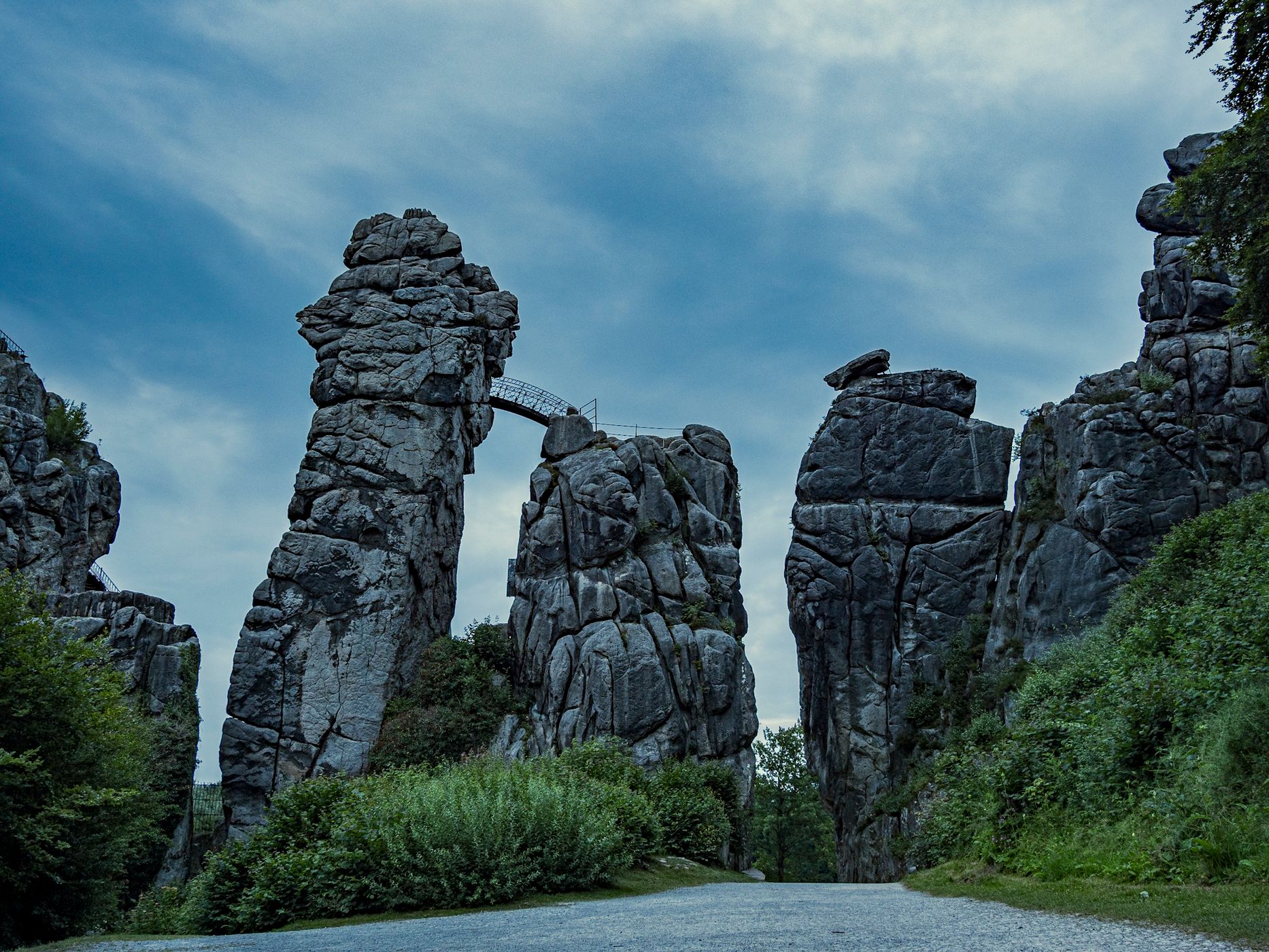 South view of Externsteine, Germany
