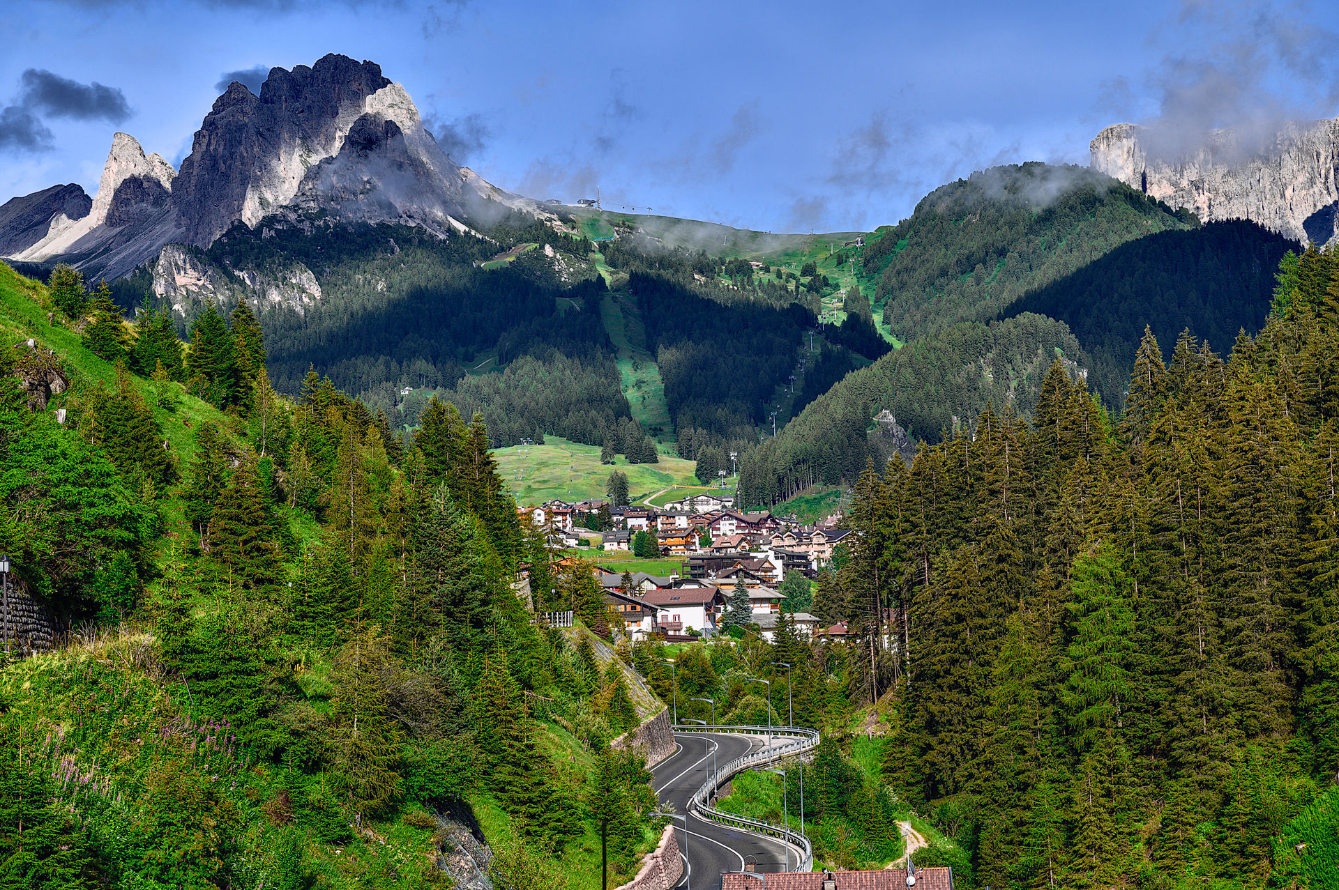 The Ferata de Gherdëina, Italy