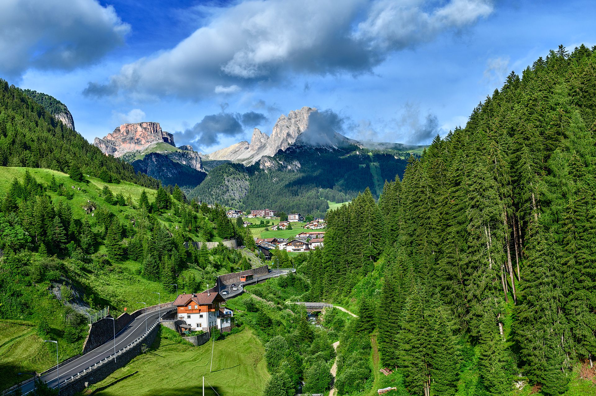 The Ferata de Gherdëina, Italy