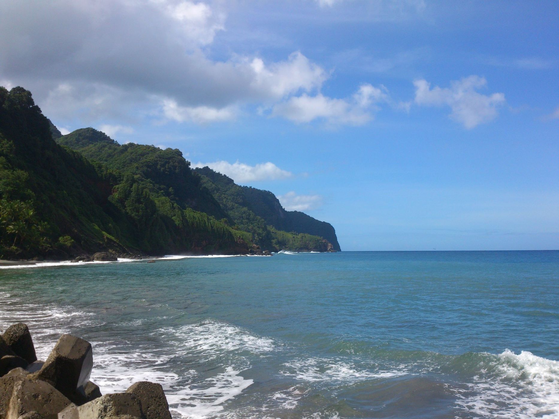Grand Rivière's beach, Martinique