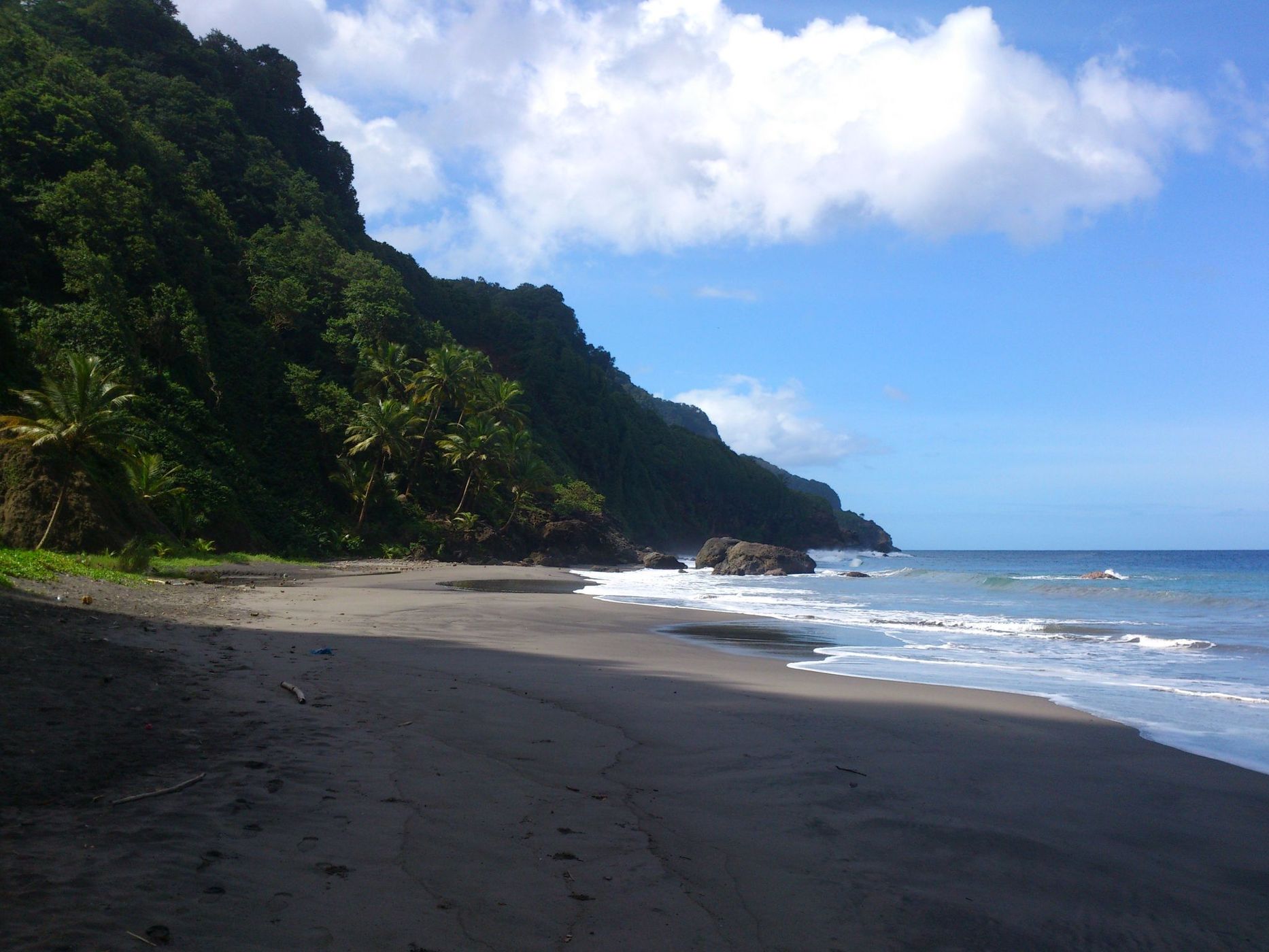 Grand Rivière's beach, Martinique