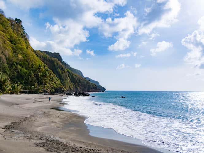 Grand Rivière's beach