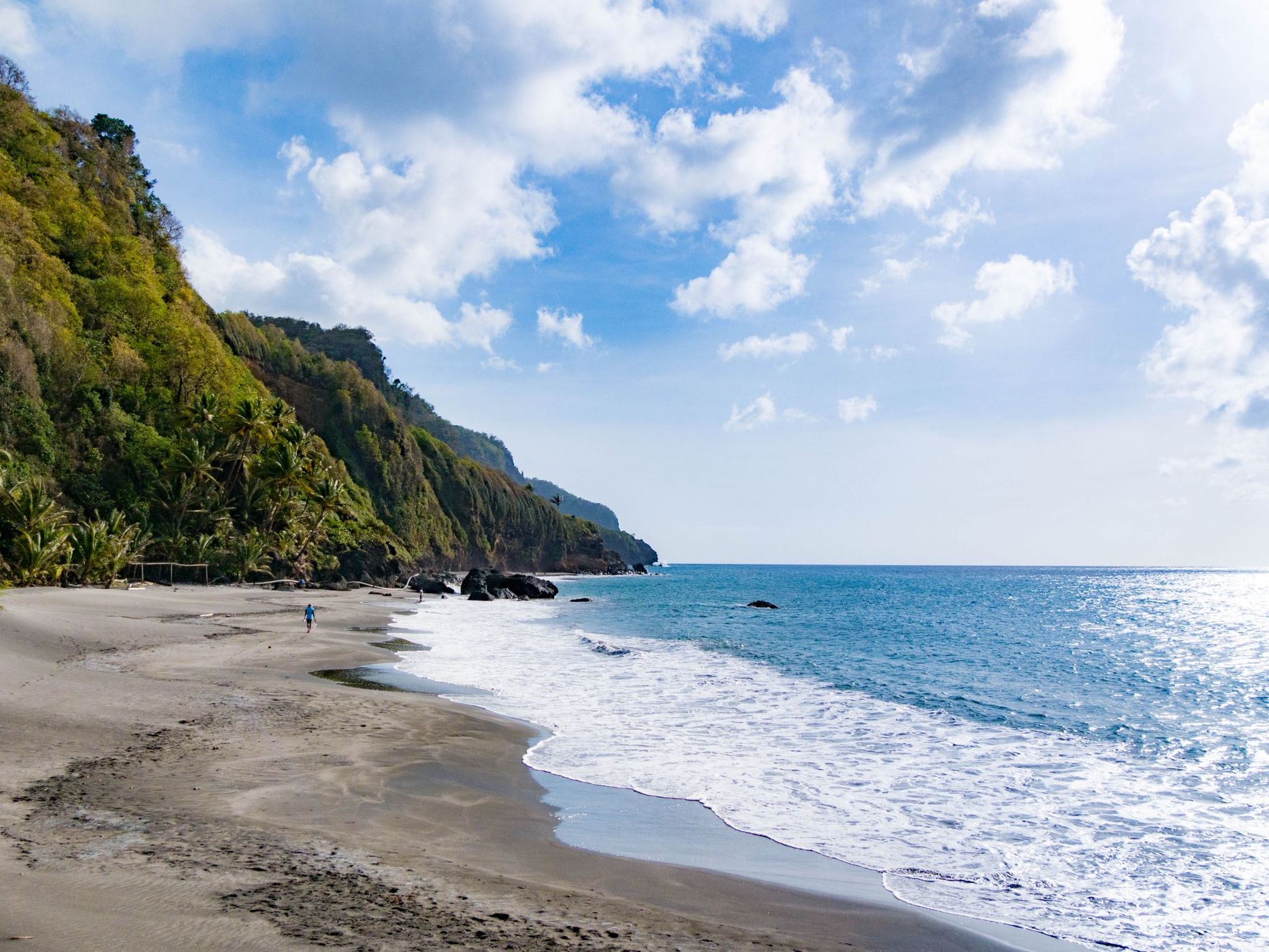 Grand Rivière's beach, Martinique