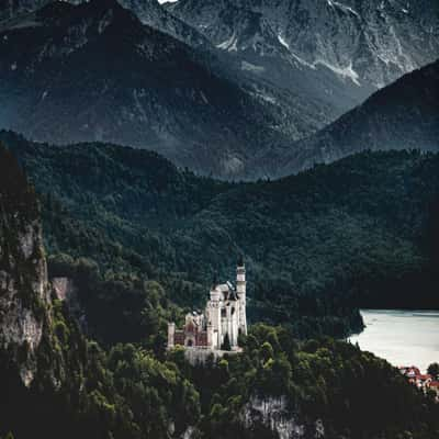 Great view of Neuschwanstein, Germany