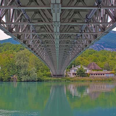 Groslée Suspension Bridge, France