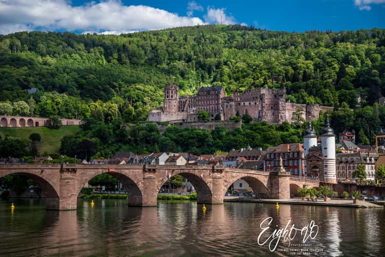 Neckar River and Castle, Heidelberg