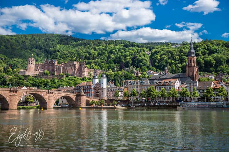 Neckar River and Castle, Heidelberg