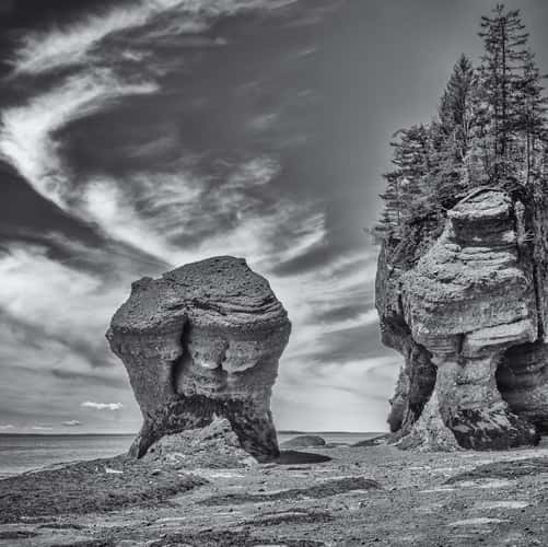Hopewell Rocks low tide, Hopewell Cape, New Brunswick