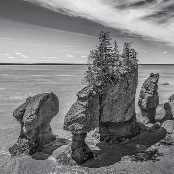 Hopewell Rocks low tide, Hopewell Cape, New Brunswick, Canada