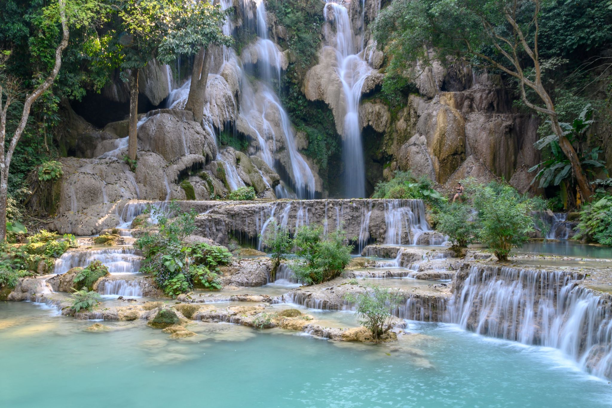 Kuang Si Waterfall, Lao
