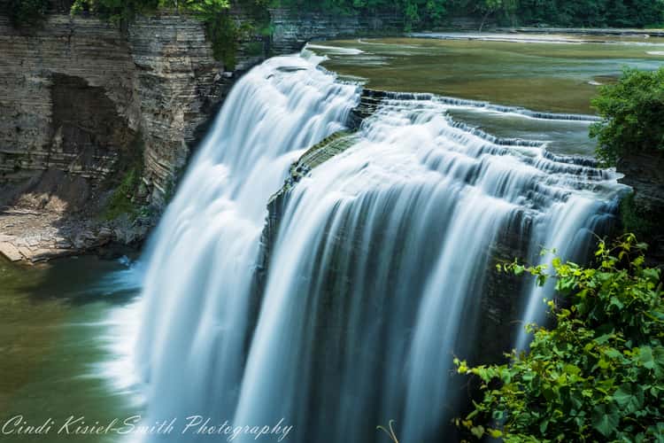 Letchworth State Park Middle Falls with Face
