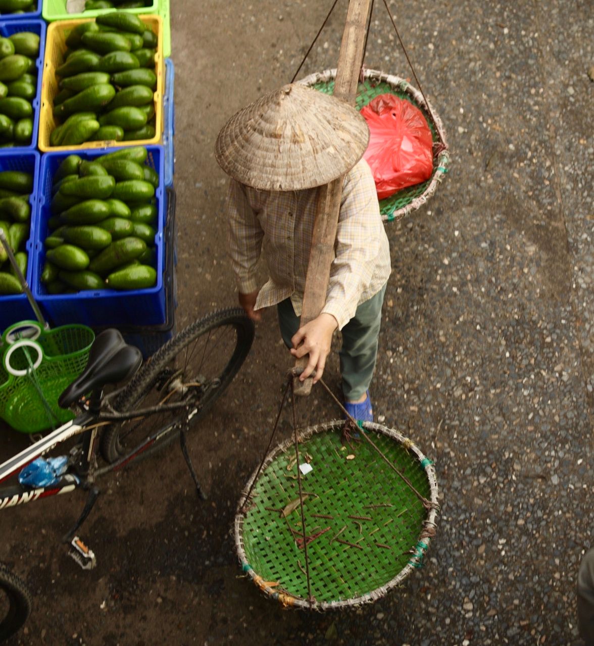 Long bien market, Vietnam