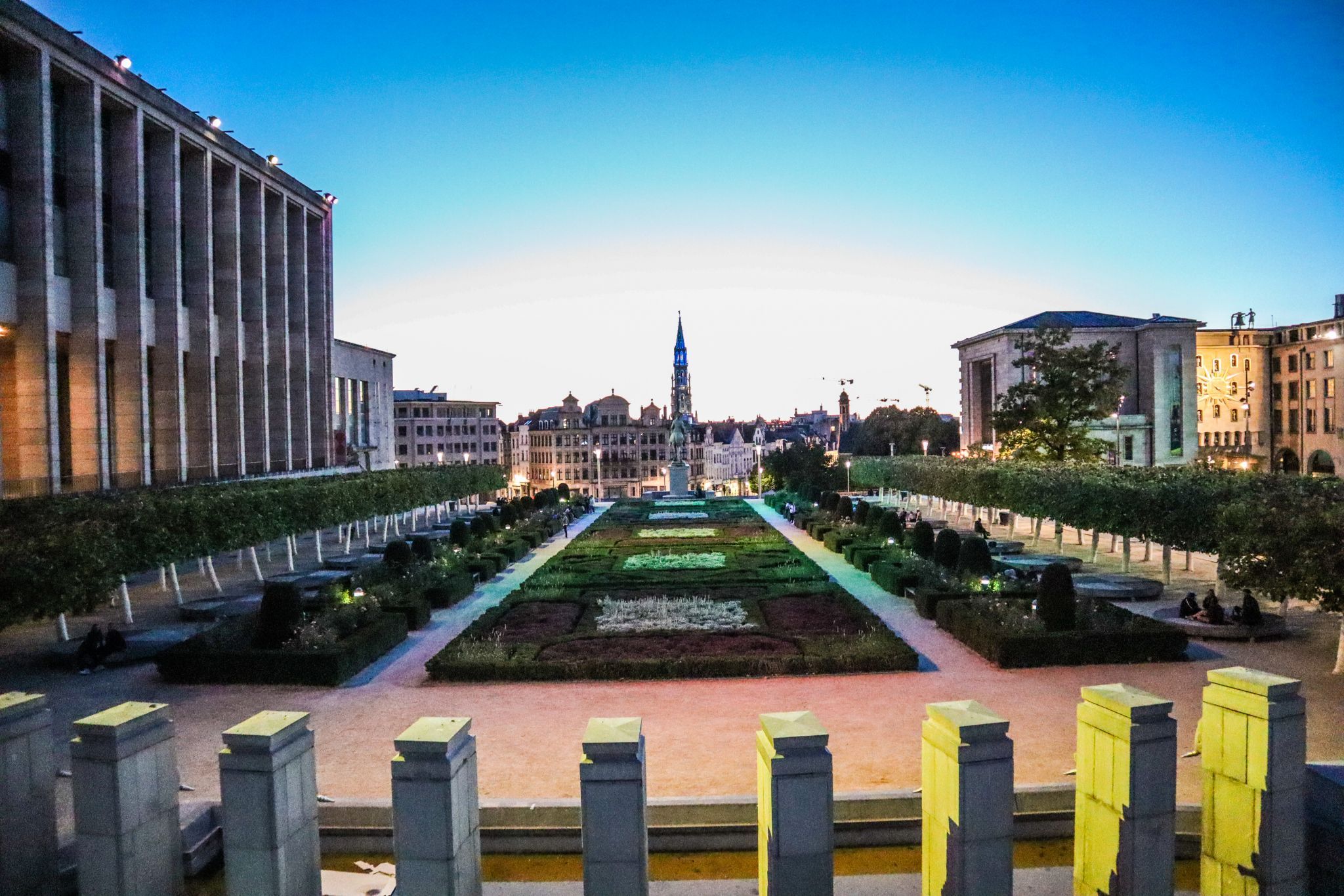 Mont des Arts Garden, Brussels, Belgium