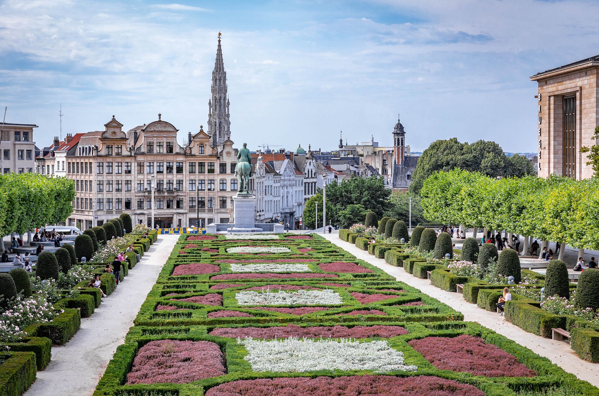 Mont des Arts Garden, Brussels, Belgium