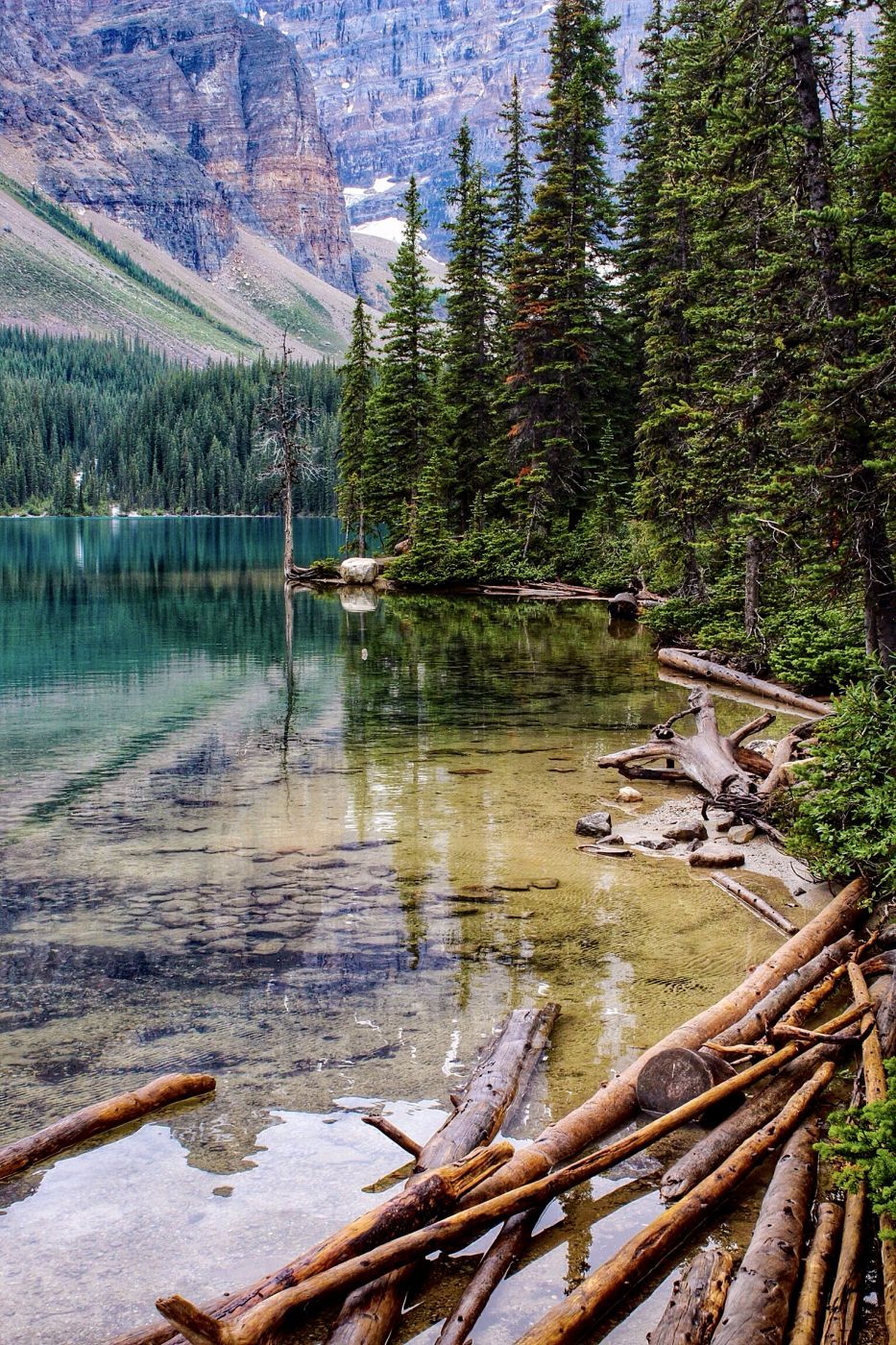 Moraine Lake Shoreline, Canada