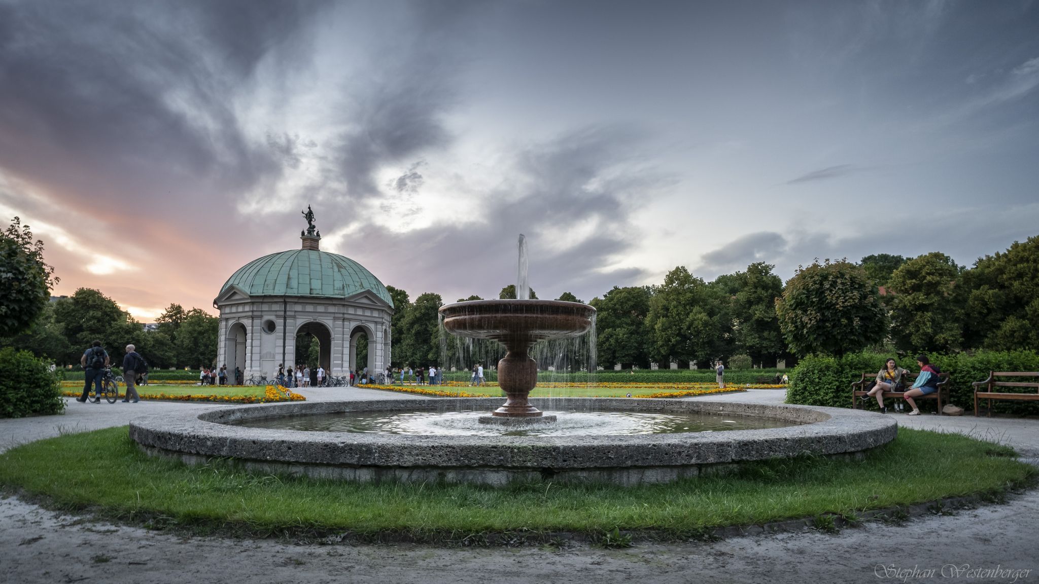 Temple of goddess Diana at Munich Hofgarten, Germany