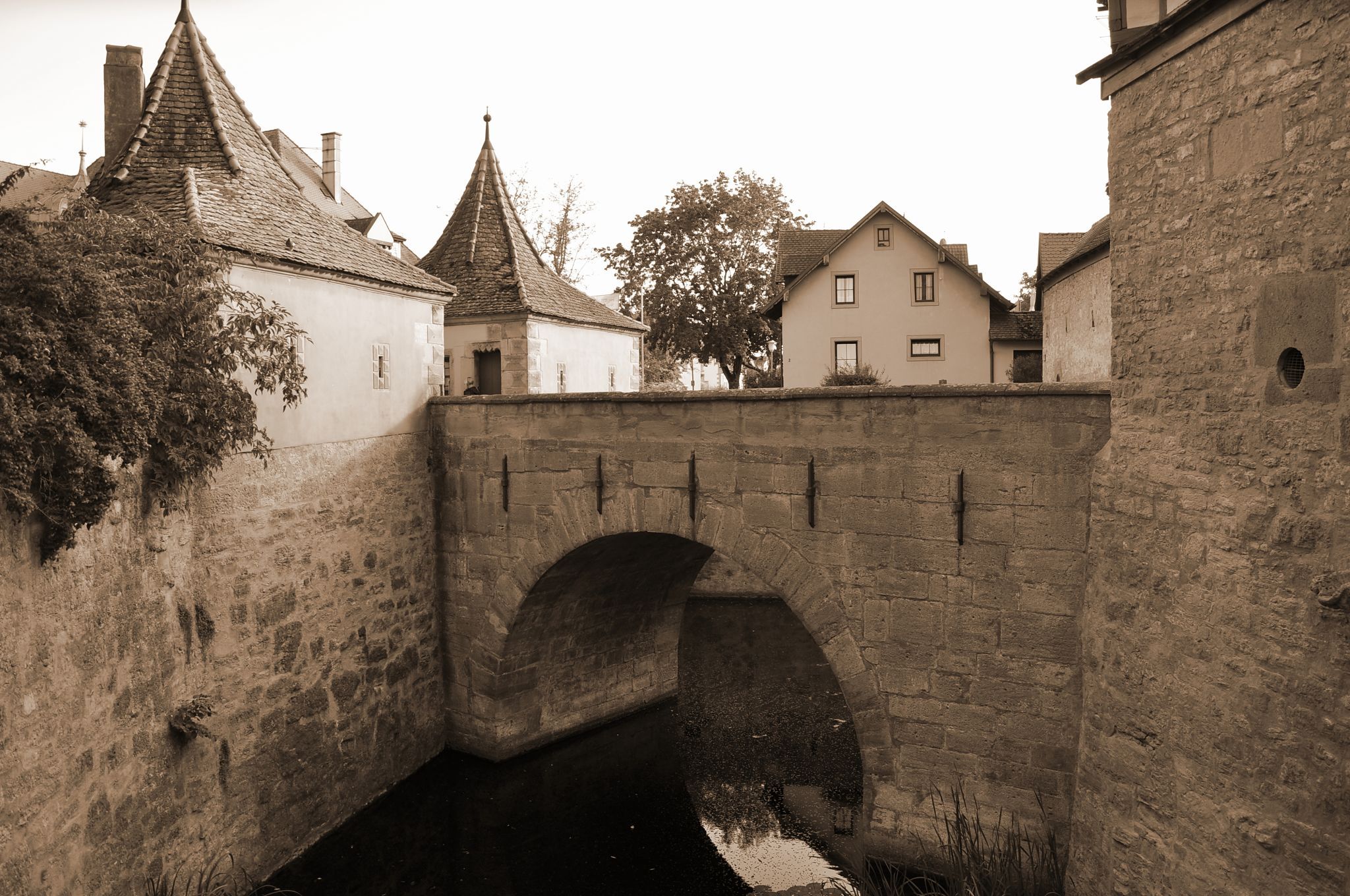 Old town Rothenburg near Galgentor, Germany