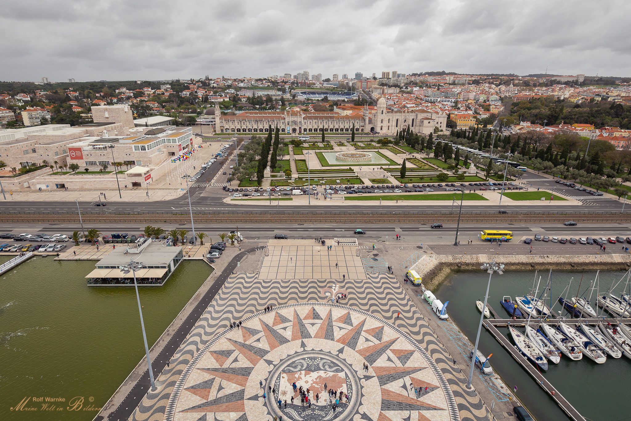 View from Padrão dos Descobrimentos, Lisbon, Portugal