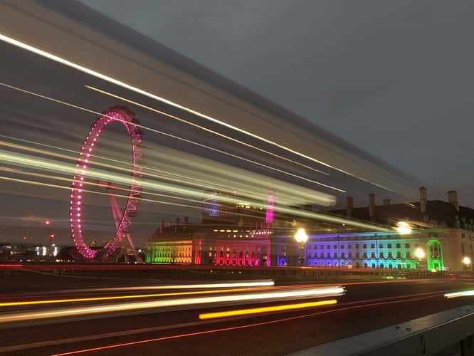 London Eye from Westminster Bridge, London