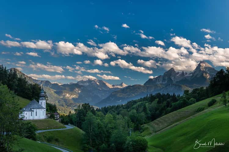 Maria Gern Church, Bavaria - Hill View