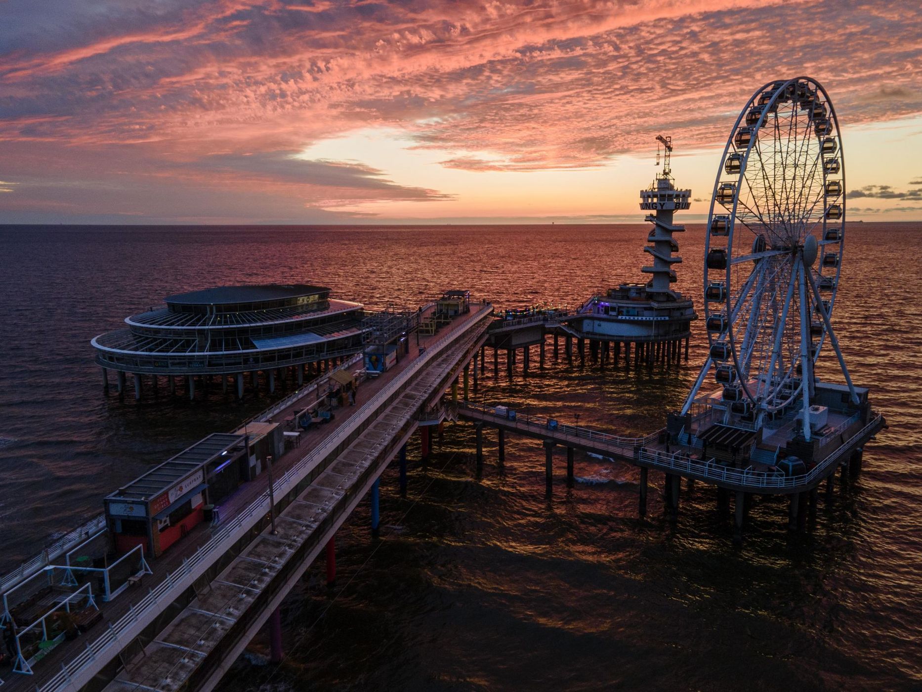Scheveningen Pier Arial View, Netherlands