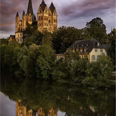 St. Nepomuk & Cathedral of Limburg a. d. Lahn, Germany