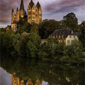 St. Nepomuk & Cathedral of Limburg a. d. Lahn, Germany