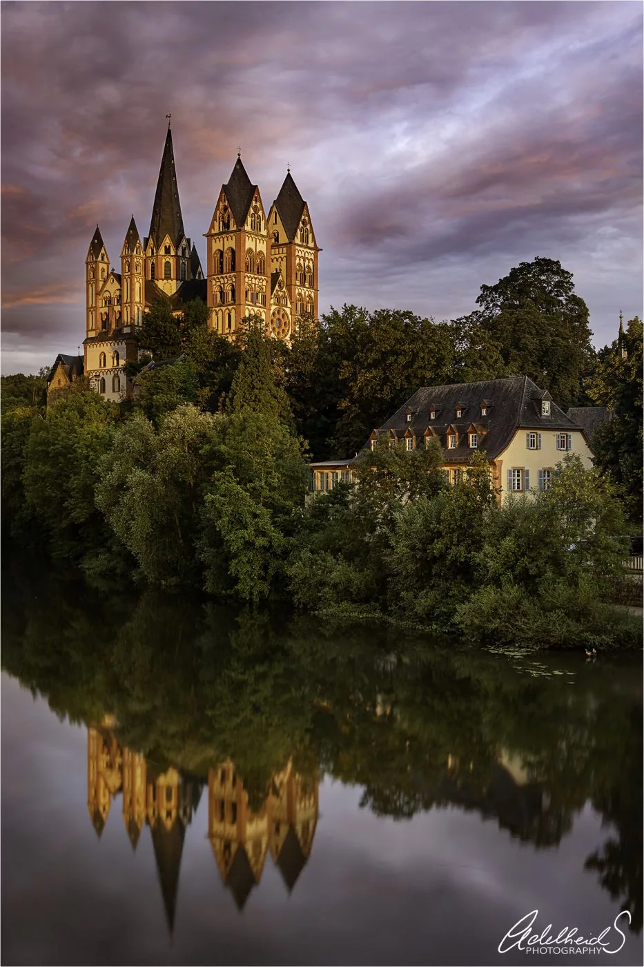 St. Nepomuk & Cathedral of Limburg a. d. Lahn, Germany