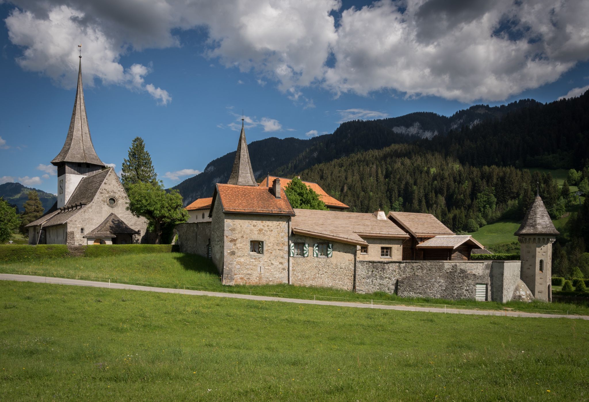 St. Nicolas church and castle, Switzerland