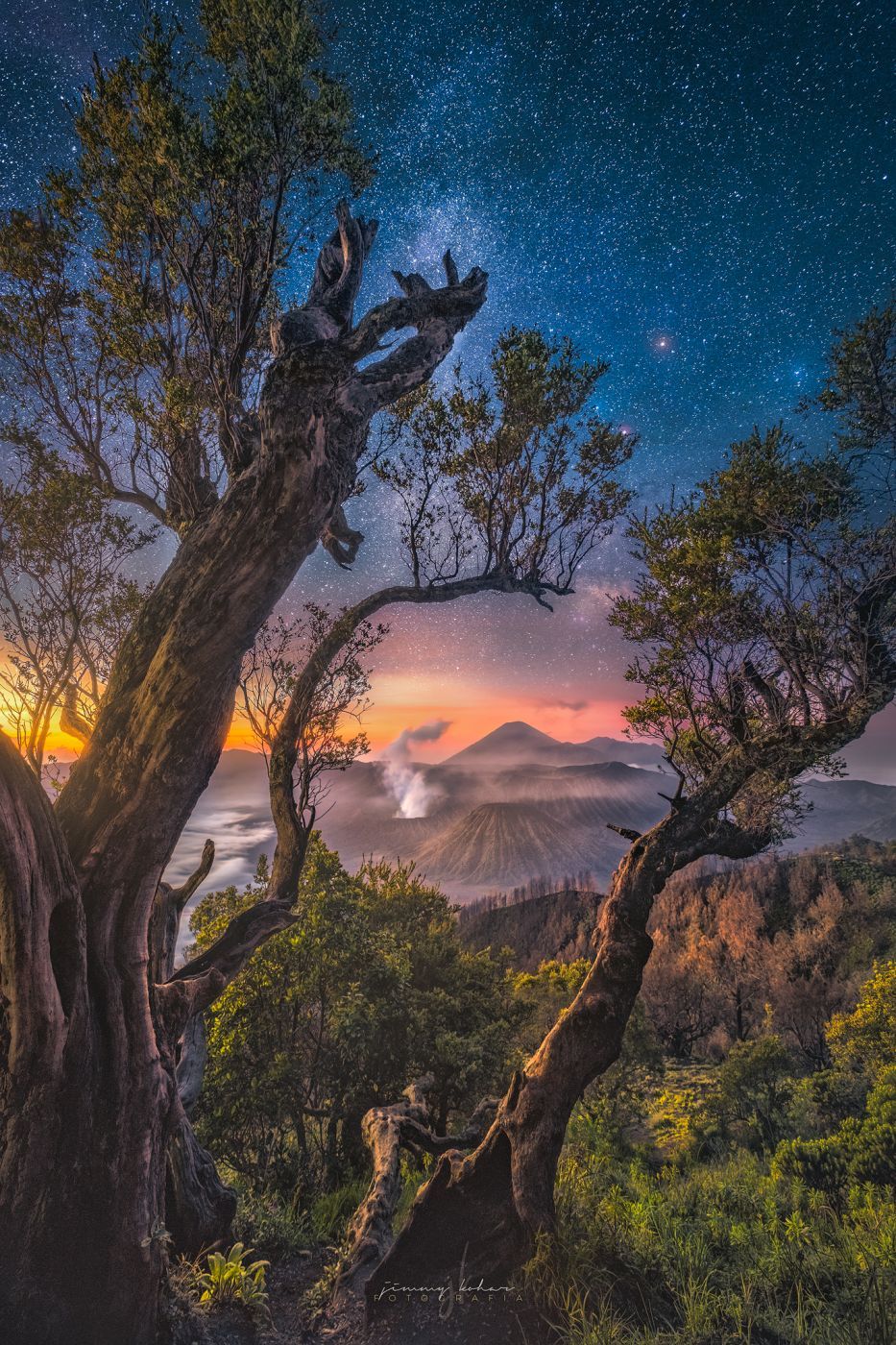 Stargazing in Bromo at Penanjakan 1, Indonesia