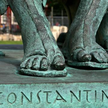 Statue des Kaisers Constantin vor dem York Minster, United Kingdom