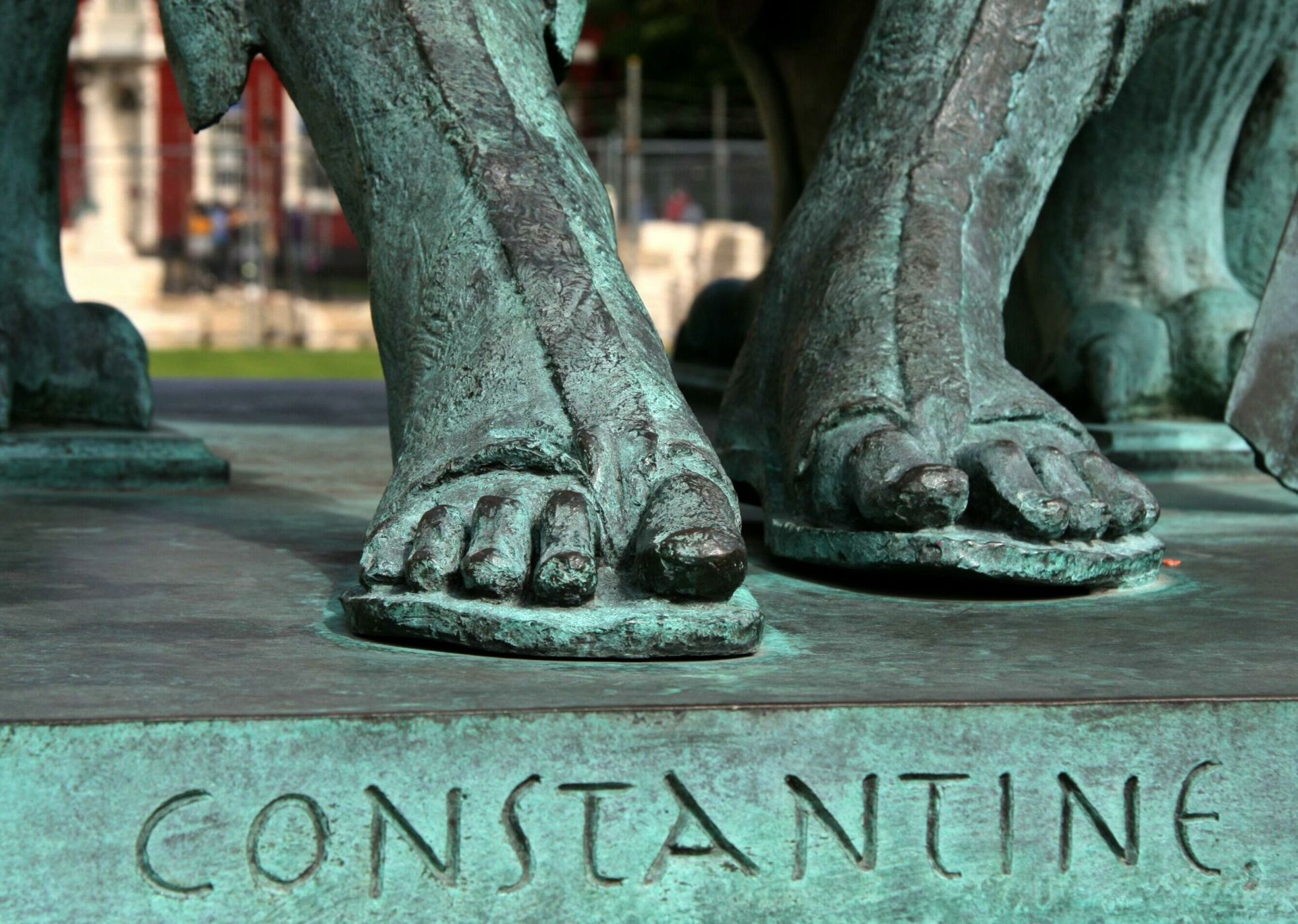 Statue des Kaisers Constantin vor dem York Minster, United Kingdom
