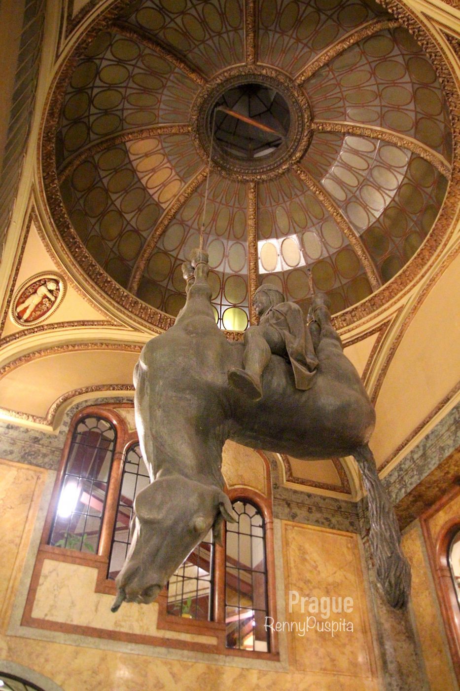 Statue of St. Wenceslas riding a dead horse, Czech Republic