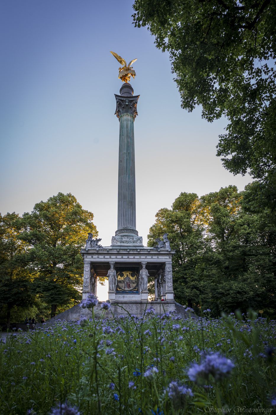 Sunset In Munich (Friedensengel), Germany