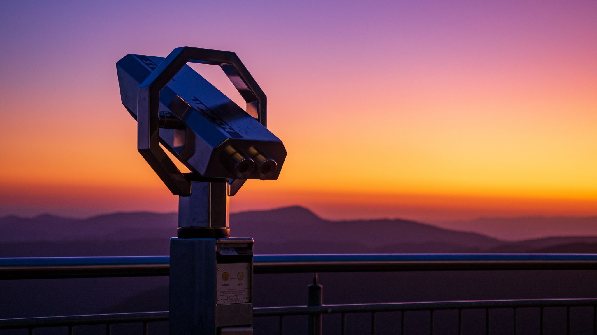 Sunset on Feldberg, Germany