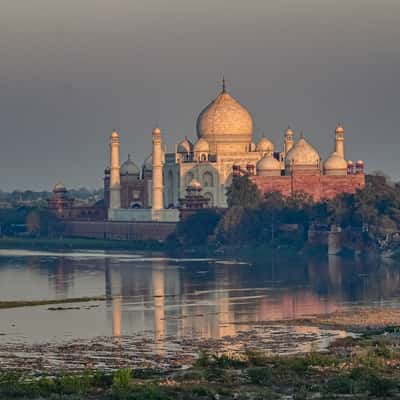 Taj Mahal from a different angle, Agra, India