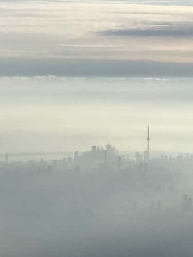 Toronto from the plane