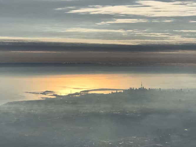 Toronto from the plane
