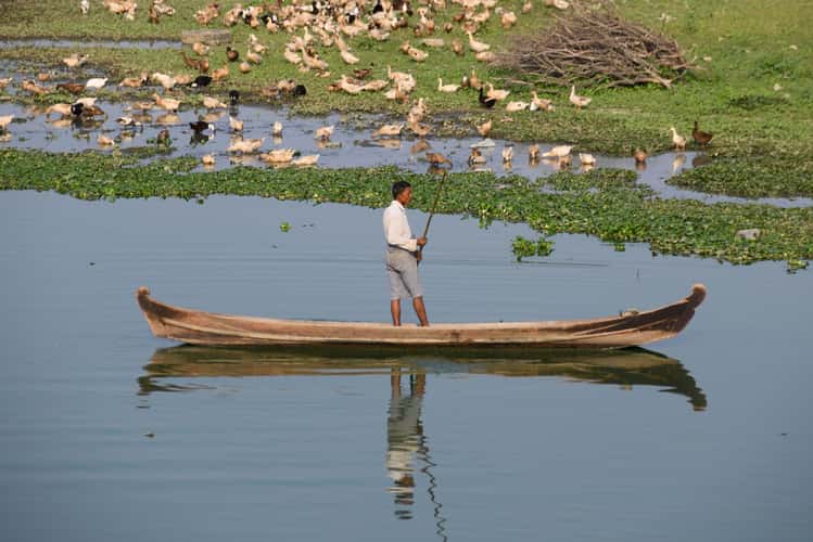 View from the U Bein Bridge