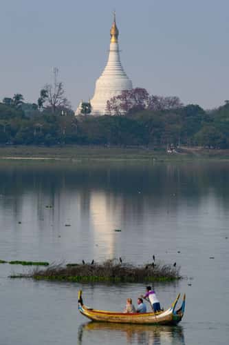 View from the U Bein Bridge